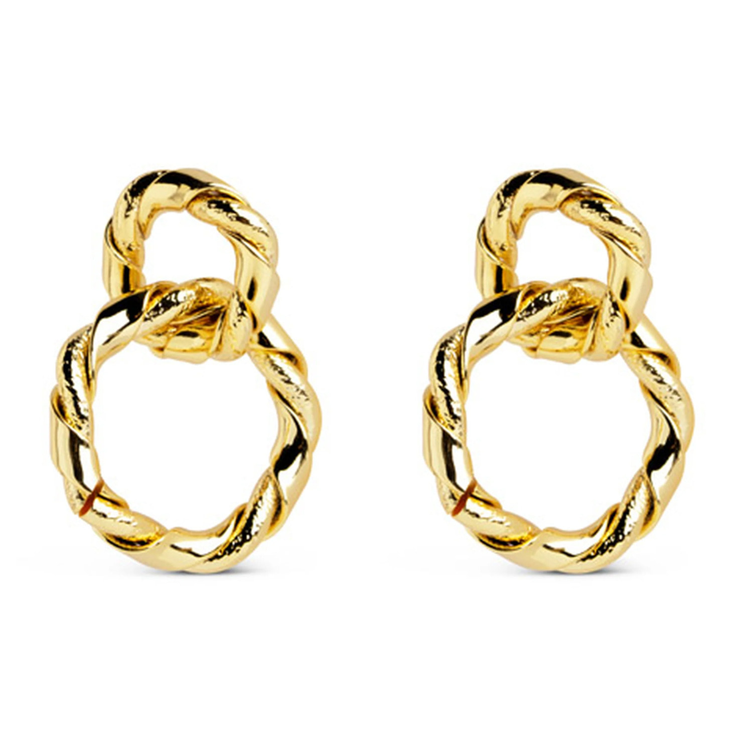 Pendientes Sister Twine Acero Baño Oro