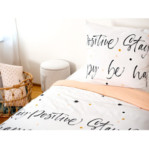 Parure Housse De Couette 100%microfibre 72gsm Positive