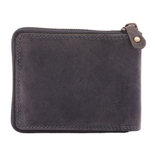 Portafoglio  da uomo In Vera pelle Made in Italy 9,5x12,5x2,5 cm