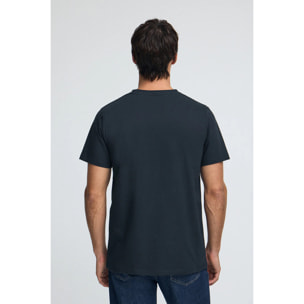 Camiseta azul marino con logo Established 2012 Polo Club