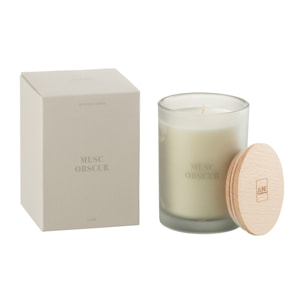 J-Line bougie parfumée Accords Essentiels - Musc Obscur - bleu - 38H