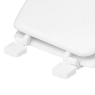 Abattant WC "Colorama" blanc en bois laqué
