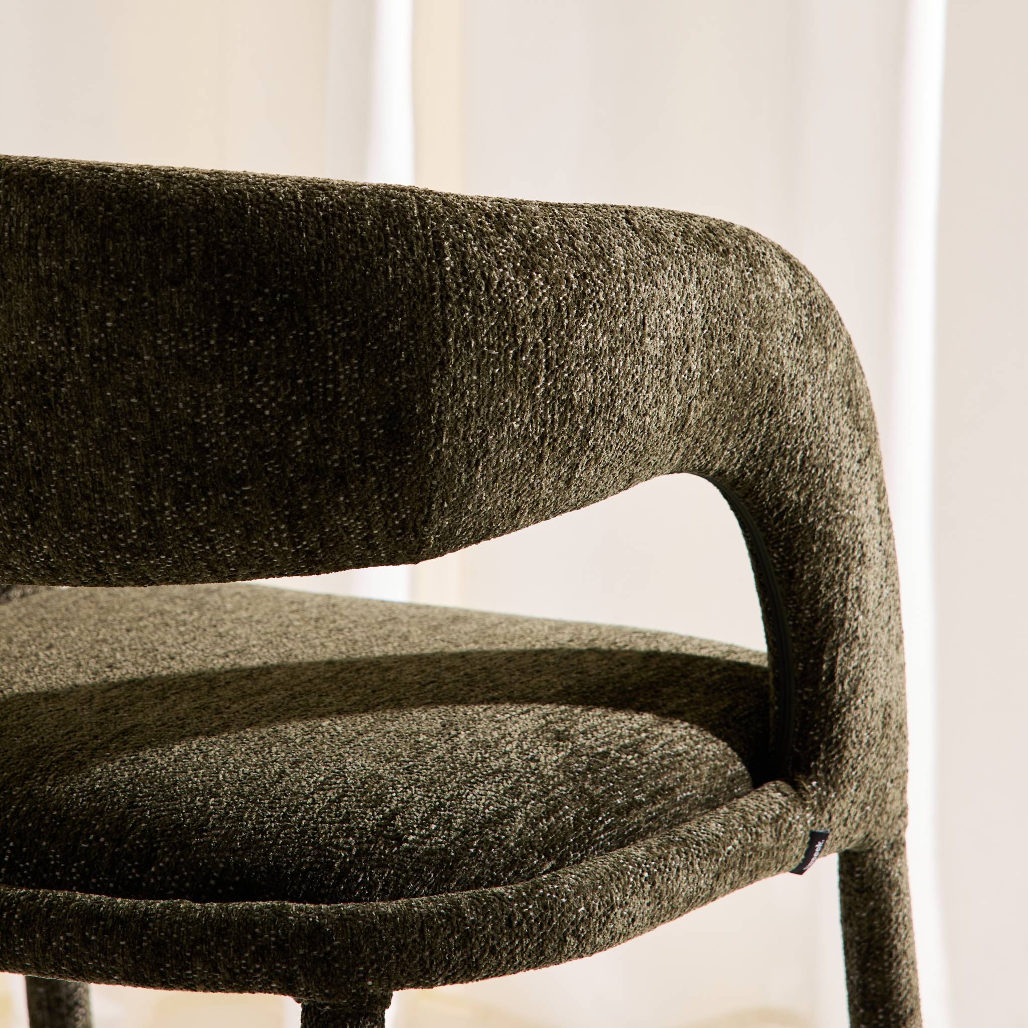 Fauteuil contemporain tissu (lot de 2) ALESSIA