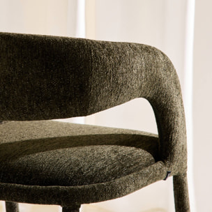 Fauteuil contemporain tissu (lot de 2) ALESSIA