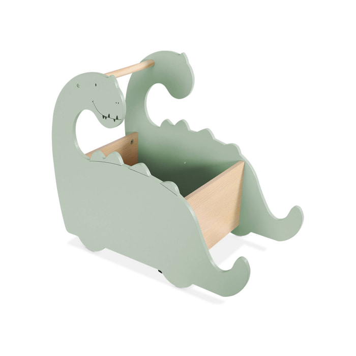 Coffre à jouets avec roulettes. pour enfant dinosaure