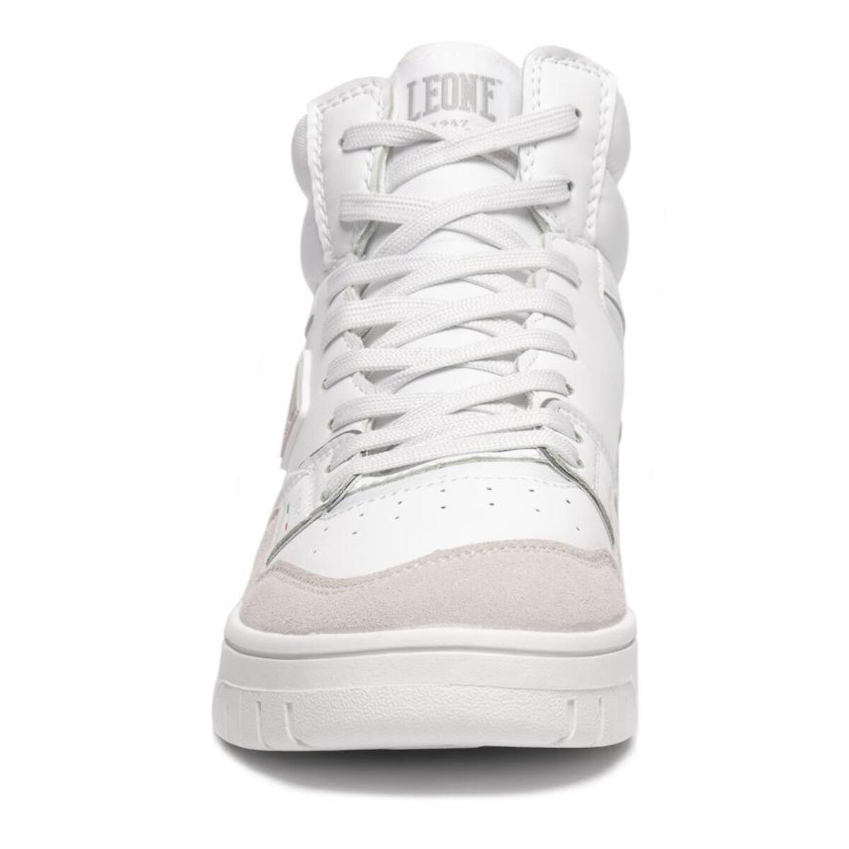 Zapatilla alta con detalles de ante Leone New Insert