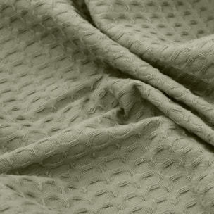 Plaid gaufré 100% coton Desert Sage 130x170 cm