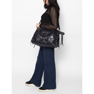 Borsa a spalla da donna - Modello Elara - Vera pelle - 41.0 x 28.0 x 13.0 cm