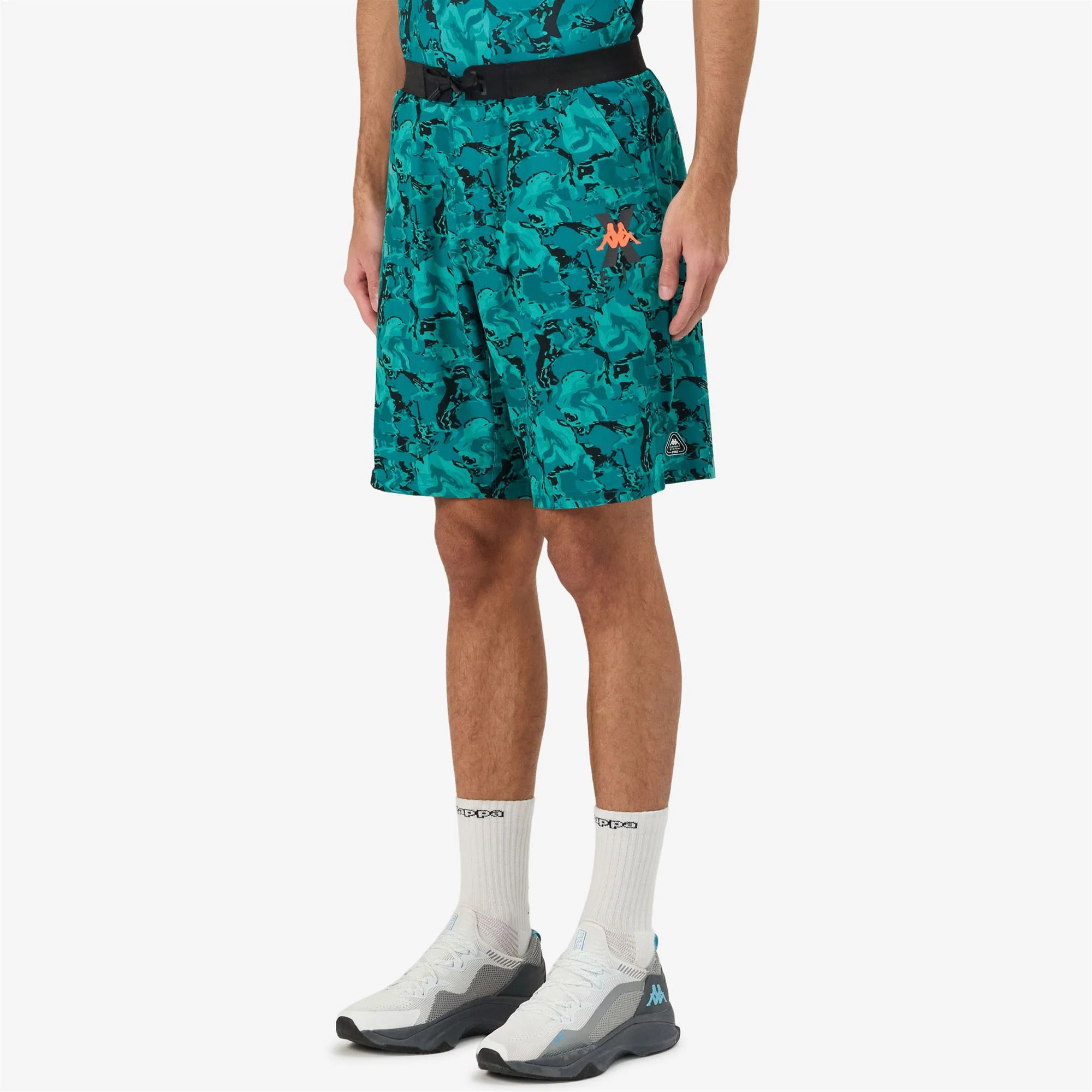 Kappa - Pantaloni Corti Uomo Blu - Kombat Wkt Geclito