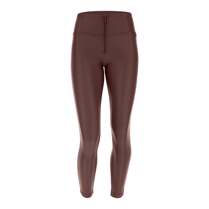 Pantaloni push up WR.UP® 7/8 superskinny vita alta similpelle