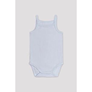 Body neonato a spalline sottili blu