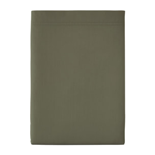 Drap plat uni en percale de coton, PREMIÈRE, Jungle
