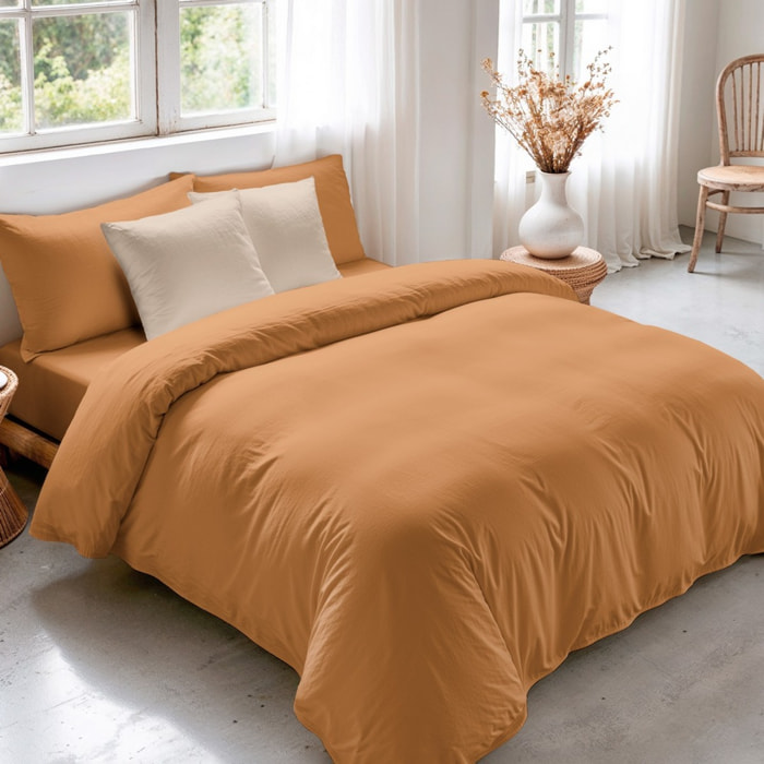 Housse de couette nordique ocre
