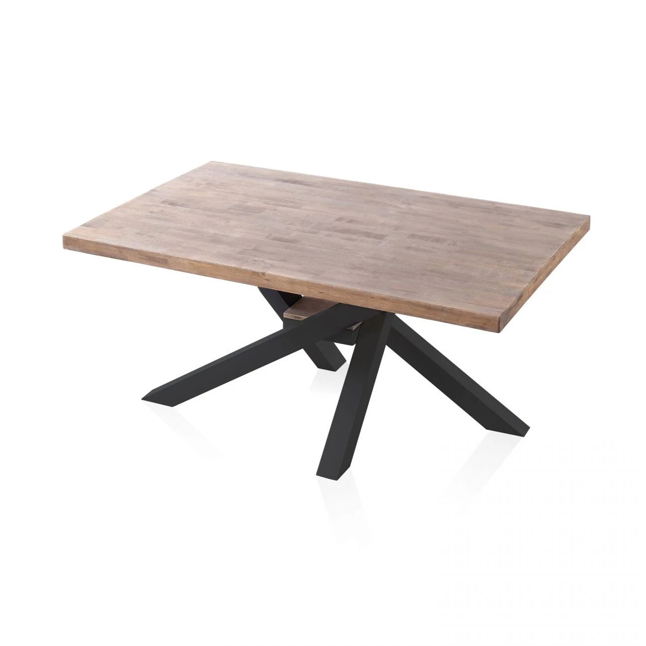 Mesa de comedor Xena 160 Roble Honey - Negro