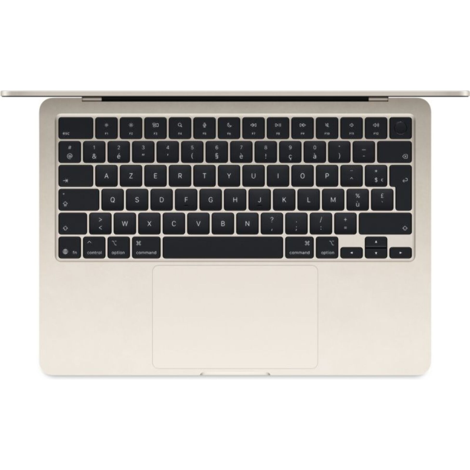 Ordinateur Apple MACBOOK Air 13,6" Puce M4 CPU 10 / GPU 8 coeurs Mémoire RAM 16Go Stockage 256Go SSD Retina Lumière stellaire