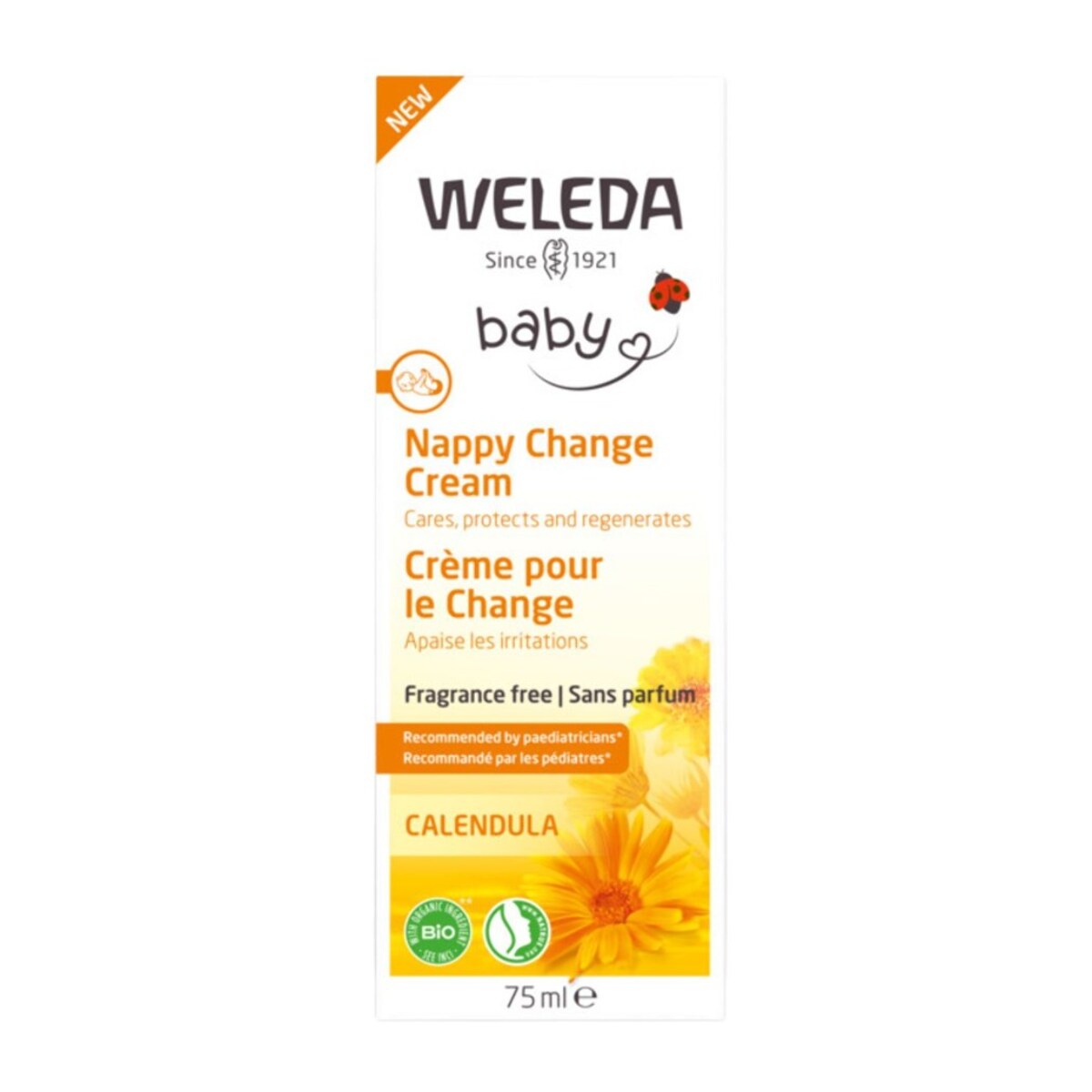 WELEDA - Crème pour le Change Calendula sans parfum - 75 ml
