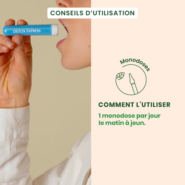 Herbalgem- Détox express - Monodoses - Bio - 7 x 10 ml