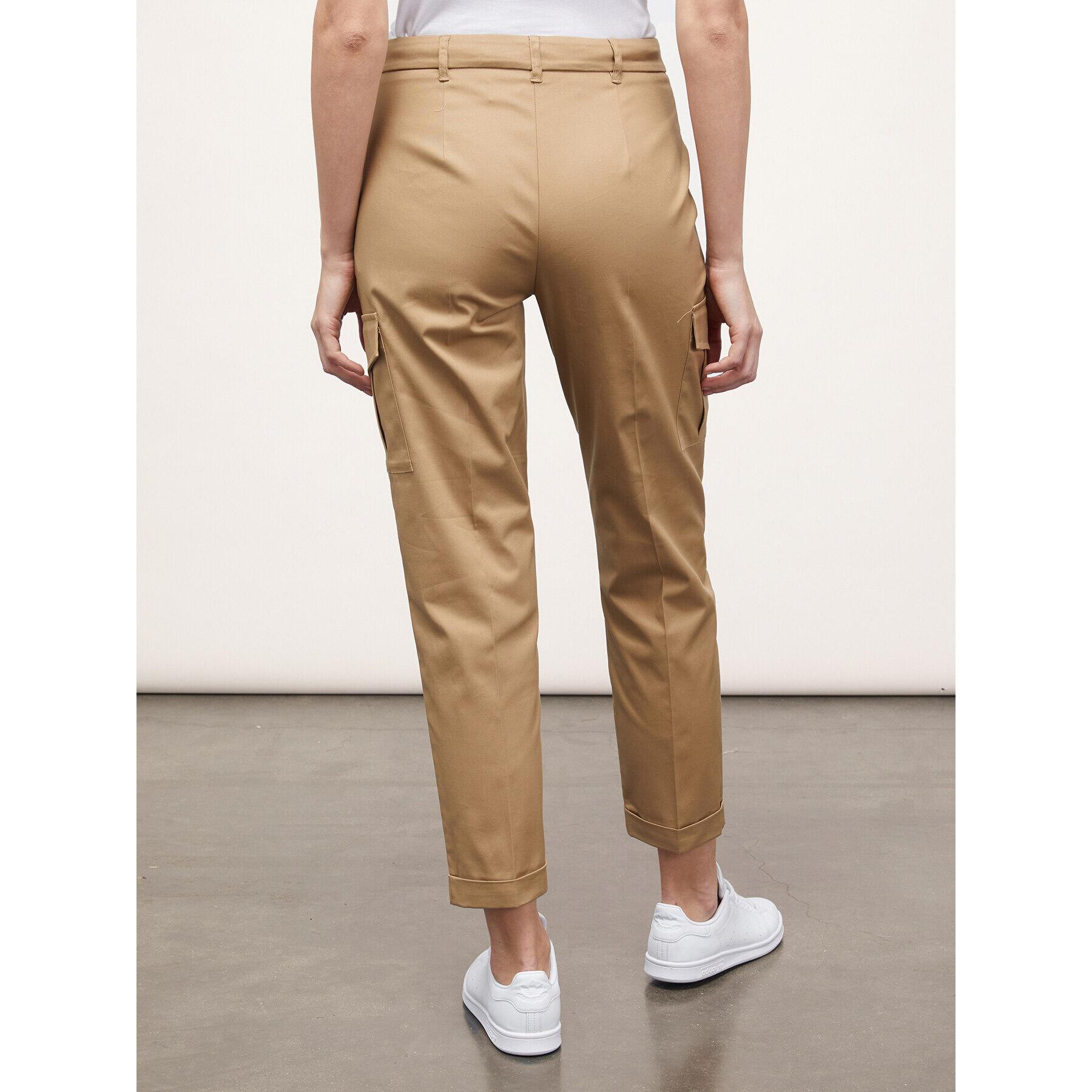 Motivi - Pantaloni cargo con piega stirata - Beige