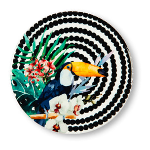 Set 6 sottobicchieri Excelsa – Tropical Chic, Dolomite Multicolore