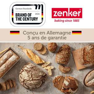 Moule à petits pains individuels ronds 6 empreintes 33 x 22 cm Zenker Mojave Gold