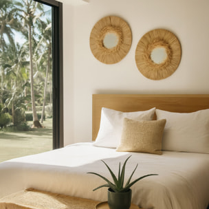 Miroir en raphia 55cm EL NIDO