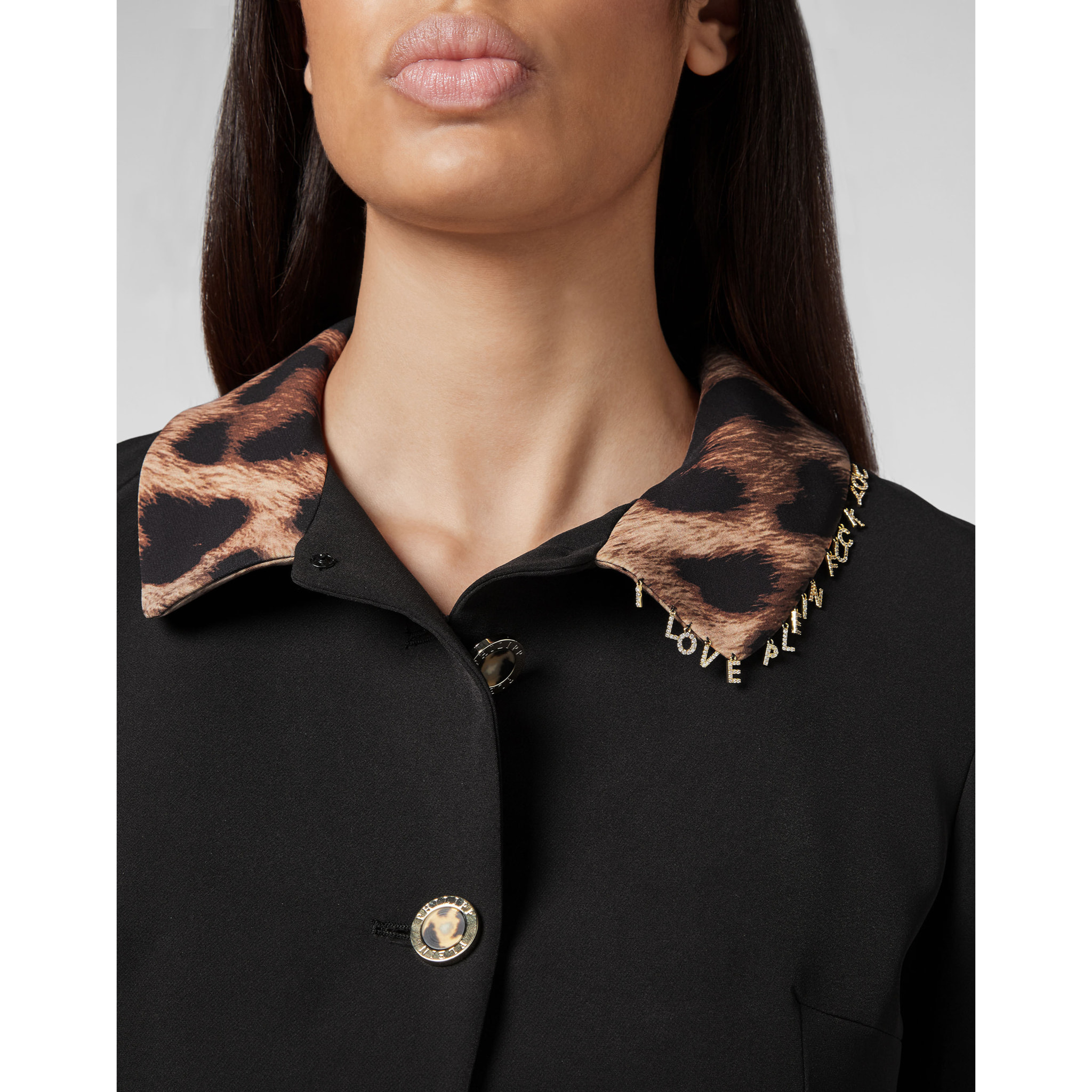PHILIPP PLEIN Blazer LEOPARD