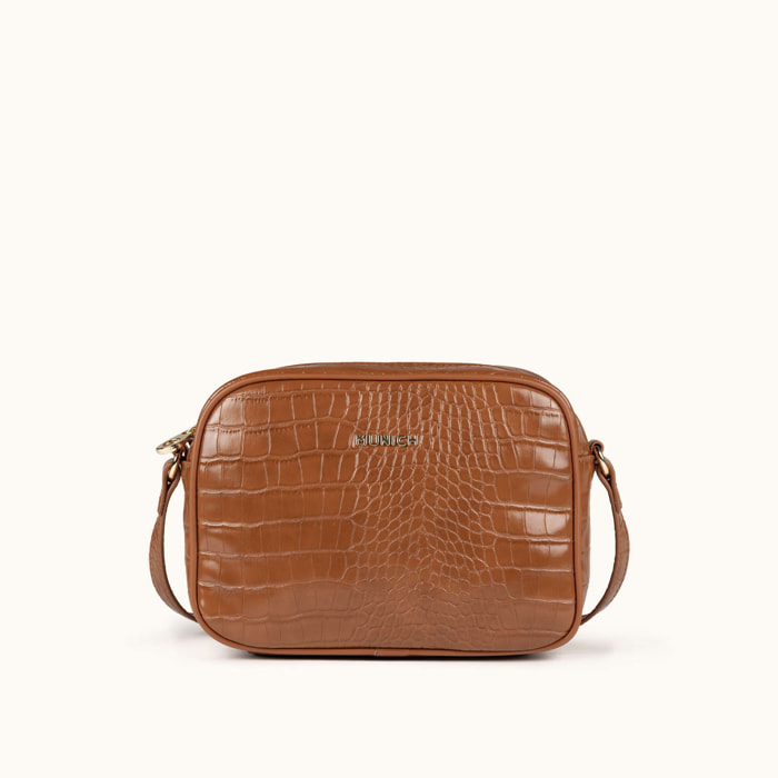 BLOCK CROCO FW25 CROSSBODY CAMERA C/BROWN