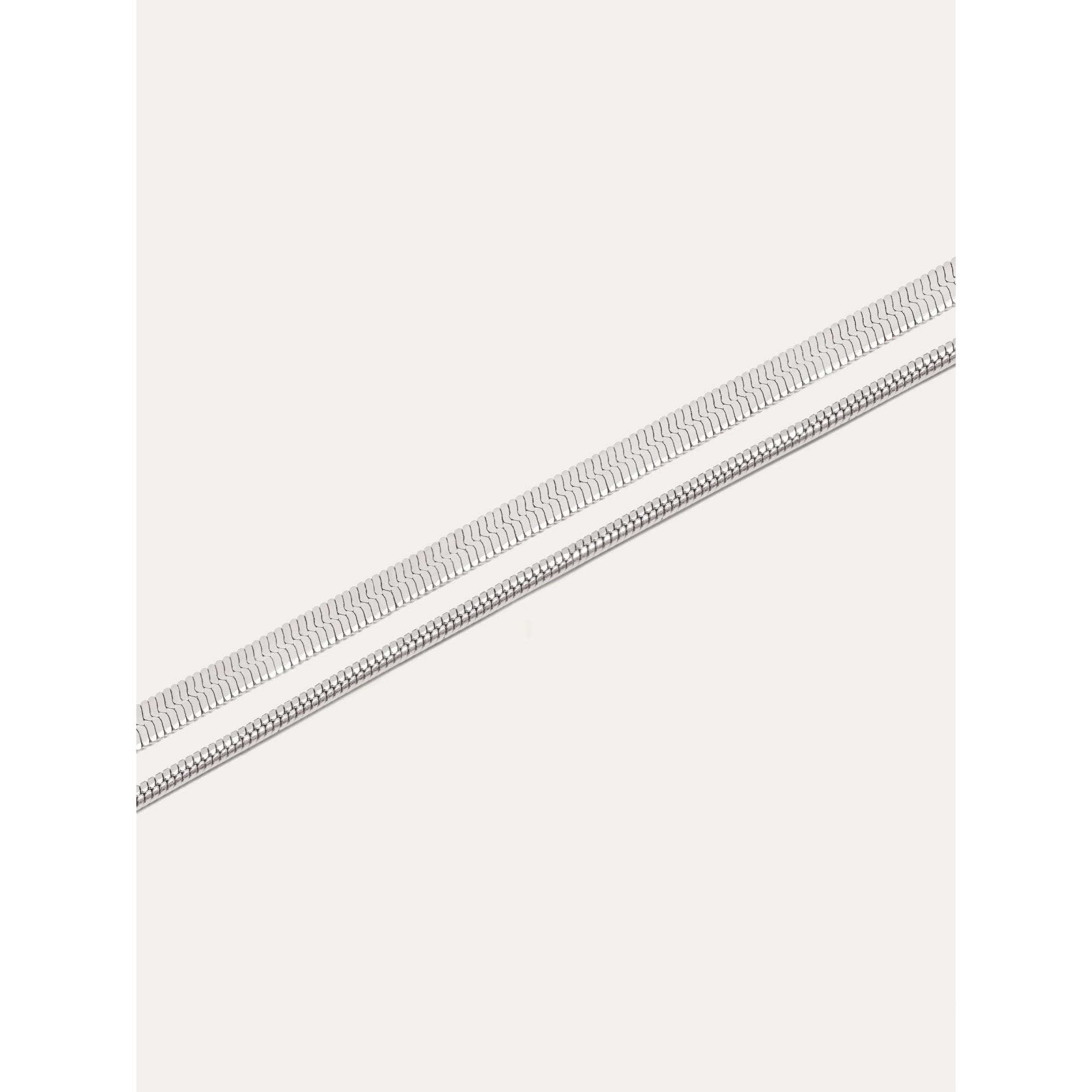 Pulsera Doble Lisse Tail Acero