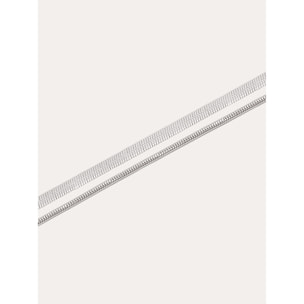 Pulsera Doble Lisse Tail Acero