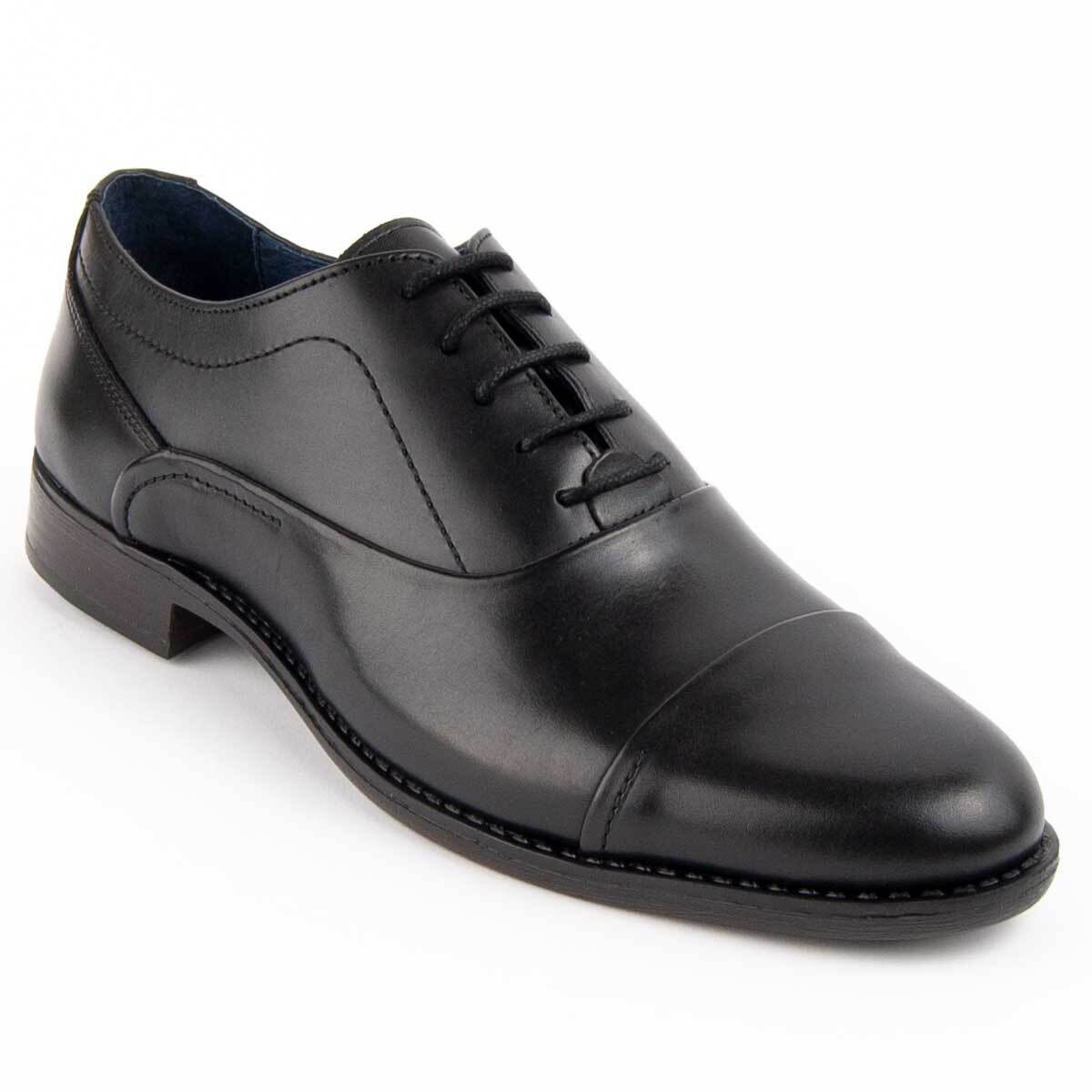 Zapato Oxford De Piel - Negro