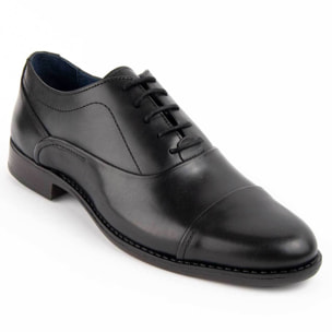 Zapato Oxford De Piel - Negro