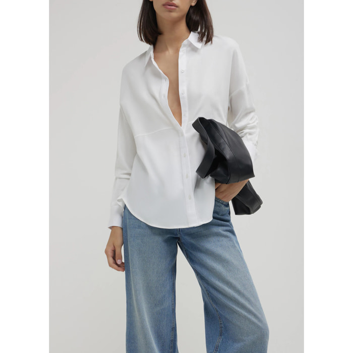 Camicia cotone tinta unita