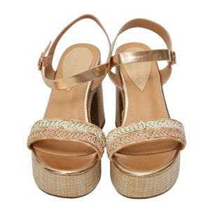 Sandali cinturino - tacco 11,0 cm - plateaux 4,0 cm