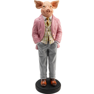 Déco cochon gentleman 44cm Kare Design