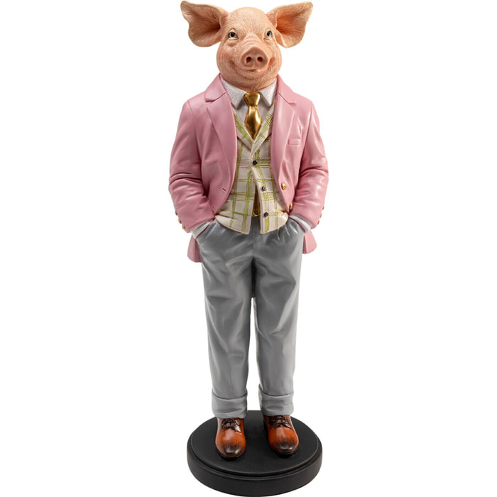 Déco cochon gentleman 44cm Kare Design