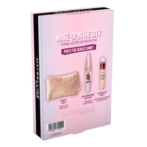 Confezione Regalo Natale Make Up in The City con Mascara Lash Sensational + Cancella Età Light 01 + Pochette