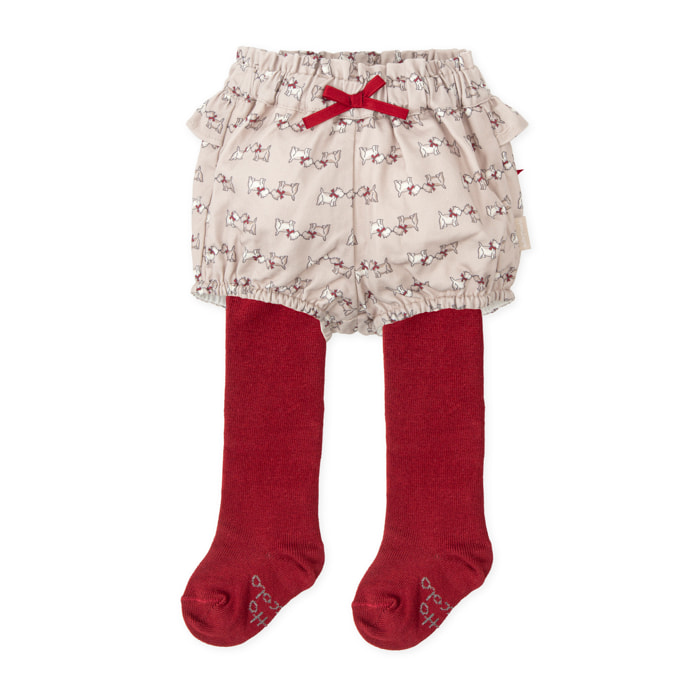 Pantalon bombacho y leotardos . - Topo