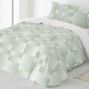 Funda Nórdica Estampada - Cierre Solapa - 100% Algodón - Incluye 1/2 Fundas de Almohada - Marcos Green