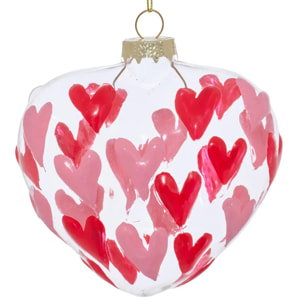 SDN VERRE COEUR RG ROSE 10CM