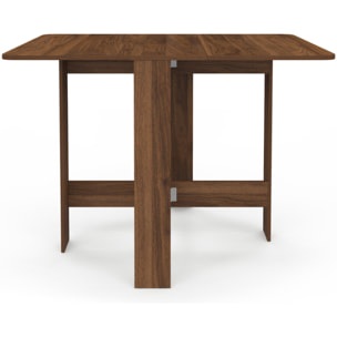 Table à manger dépliable Andy effet noyer