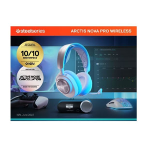 Casque gamer STEELSERIES Arctis Nova Pro WL P White