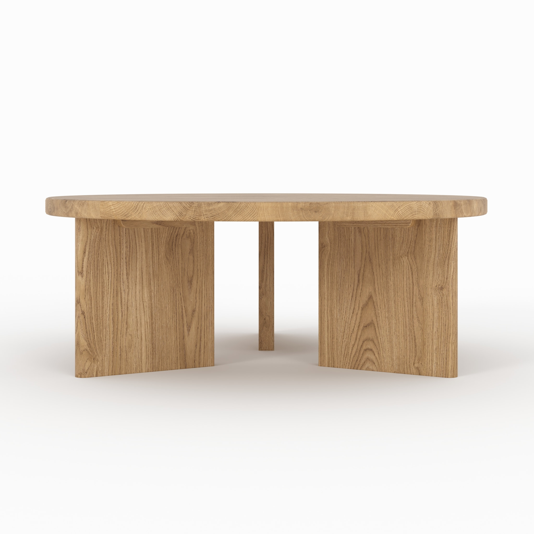 Table basse ronde en bois massif de mindi - Galia