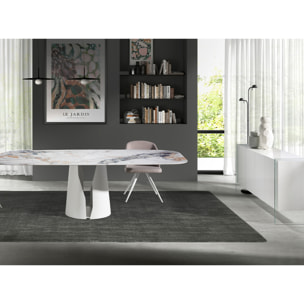 Aparador de Angel Cerda de DM y cristal 170x43x77cm