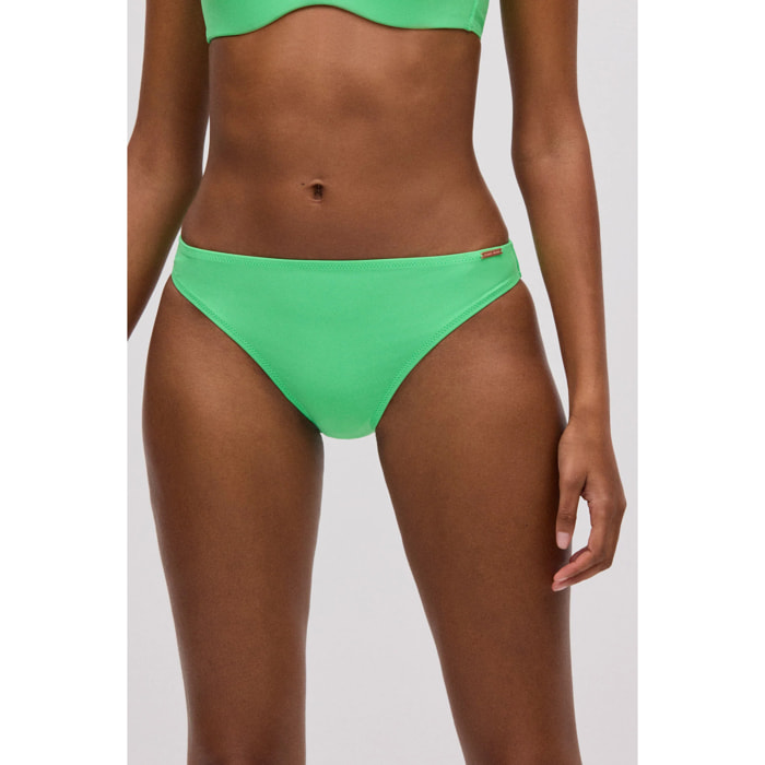 Slip bikini verdi semplici