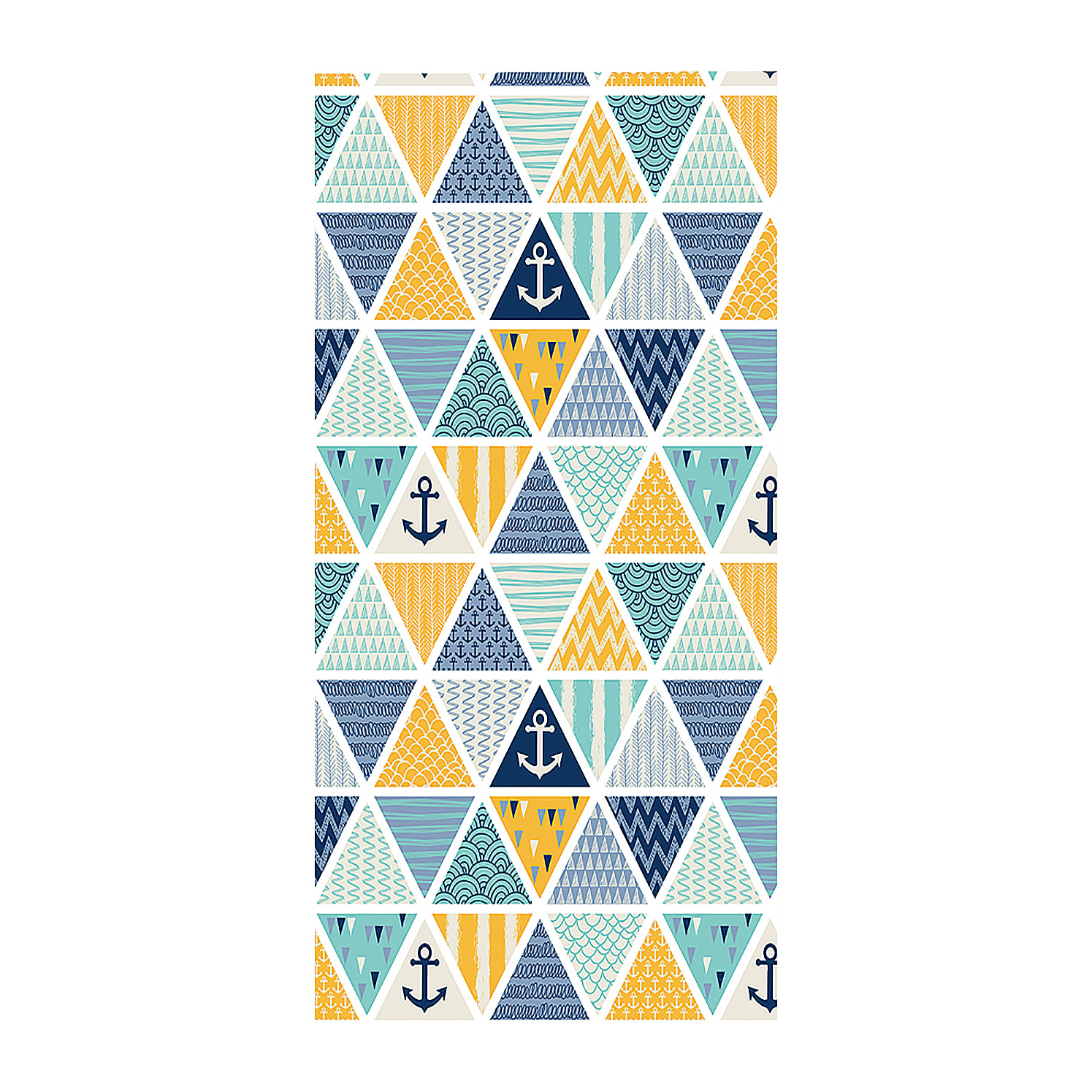 Toalla anti-arena 200x160 cms 205 GSM. Diseño anclas.