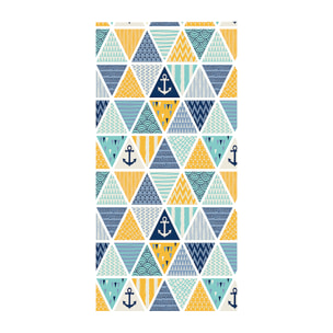 Toalla anti-arena 200x160 cms 205 GSM. Diseño anclas.