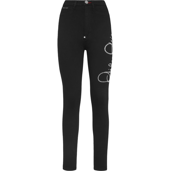 PHILIPP PLEIN Jegging de cintura alta