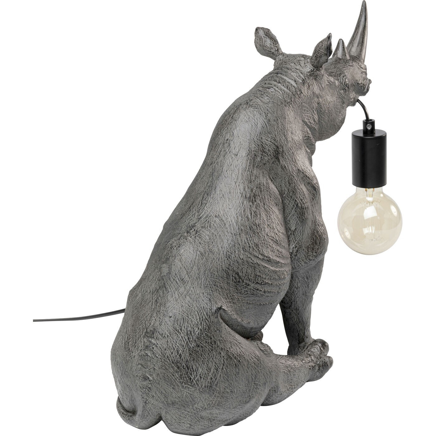 Lampe rhino assis gris Kare Design
