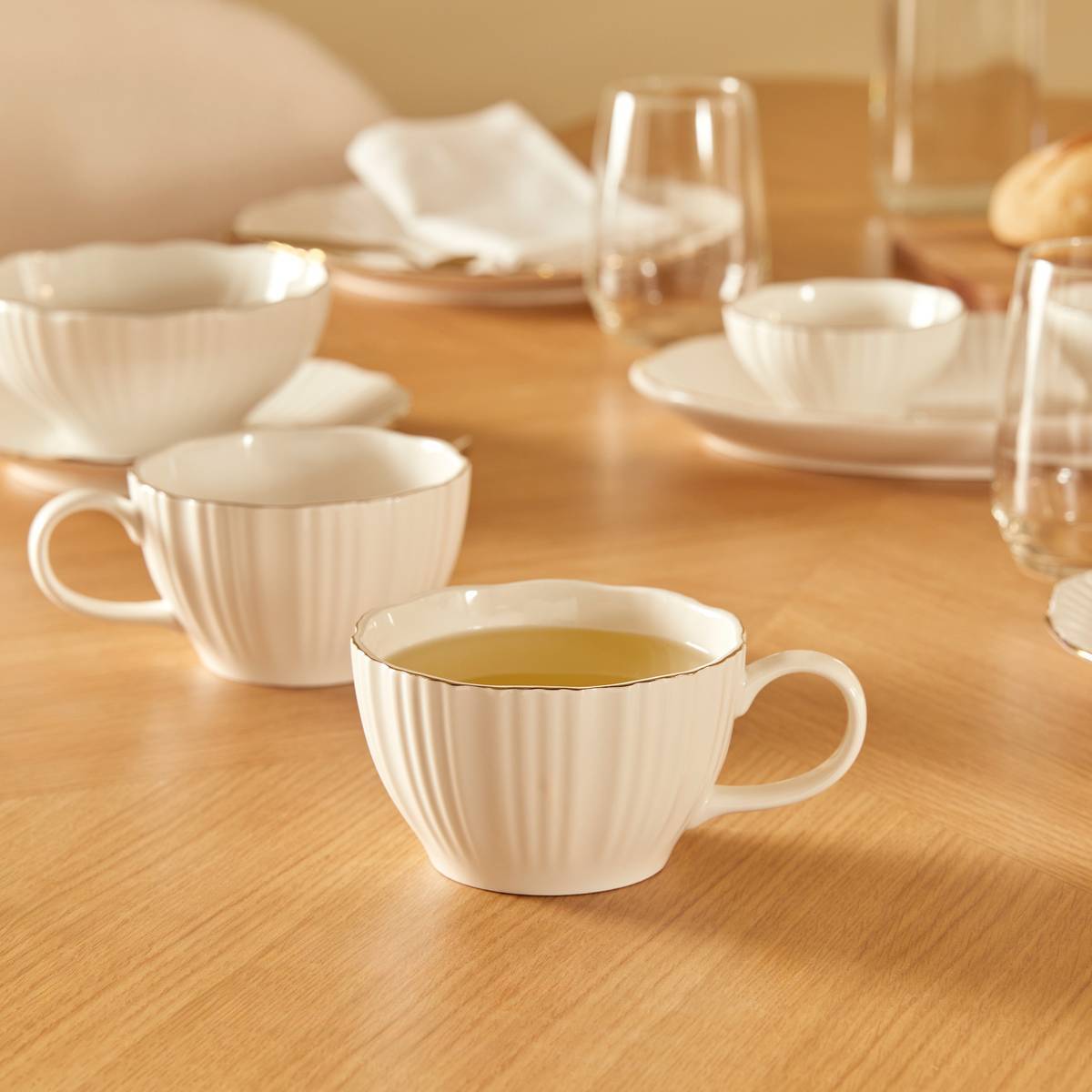 Bol à petit-déjeuner Daphné 395ml blanc