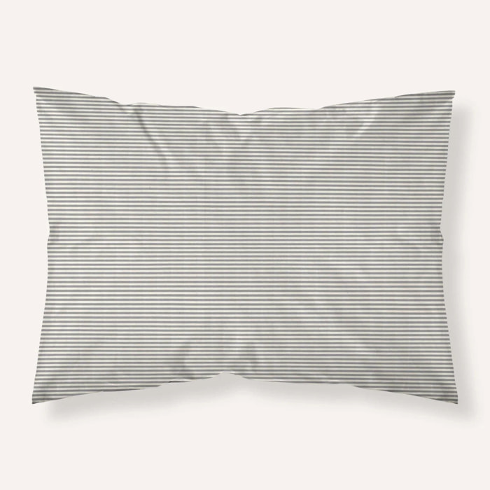 Taie d'oreiller en jacquard Jávea pequeña Gris